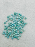 Larimar Cabochon 5mm Size • Pack of 5 Pcs • Natural Larimar Round Cabochon • Larimar Cabs • Origin Dominican Republic