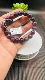 Sugulite Bracelet 9.50 mm Size • Code S5 • AAA Quality • Sugulite Round Bracelet 7.5 Inch Length • Natural Sugulite - Purple Color