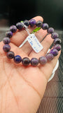 Sugulite Bracelet 9.50 mm Size • Code S6 • AAA Quality • Sugulite Round Bracelet 7.5 Inch Length • Natural Sugulite - Purple Color
