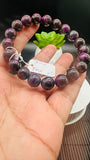 Sugulite Bracelet 10 mm Size • Code S7 • AAA Quality • Sugulite Round Bracelet 7.5 Inch Length • Natural Sugulite - Purple Color