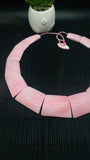 Queen Conch Shell Necklace • Graduated Trapezoid Beads Necklace• AAA Quality • Natural Pink Queen Conch Shell