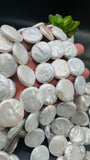 Pearl Coin Beads 20-22 mm Size - Length 16" - AAA Quality- Freshwater Pearl Tear drop beads