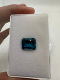 London Blue Topaz Faceted Octagon 10x14 mm - Pack of 1 Piece - AAA Quality - Loose gemstone - London Blue topaz Cut