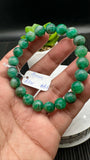 Emerald Round Bracelet - 9 mm Size - Code #A6   - Natural Emerald Bracelet - Length 7.5 Inch