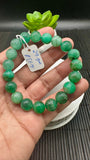 Emerald Round Bracelet - 10 mm Size - Code #A12   - Natural Emerald Bracelet - Length 7.5 Inch