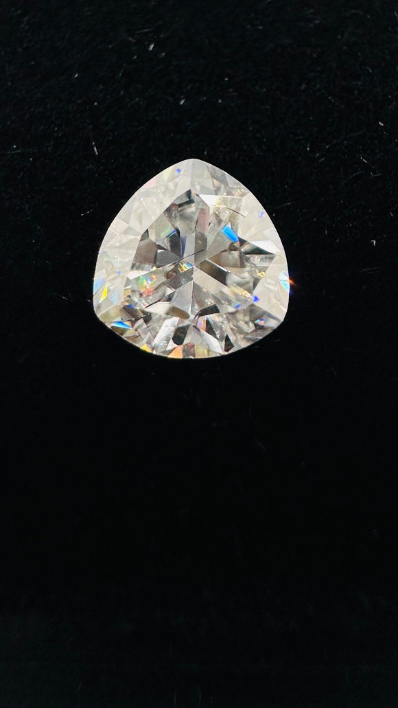 Moissanite Trillion Cut 5 mm Size - Pack of 1 Pc -  Moissanite Loose Stone with GRA certificate - Color D - clarity VVS1