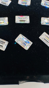 Moissanite Baguette Cut 3x5 mm Size - Pack of 1 Pc - Moissanite Loose Stone with GRA certificate - Color D - clarity VVS1