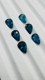 Blue Topaz Faceted Pear 9x13 mm - Pack of 1 Piece - AAA Quality - Loose gemstone - London Blue topaz Cut