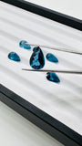 Blue Topaz Faceted Pear 9x13 mm - Pack of 1 Piece - AAA Quality - Loose gemstone - London Blue topaz Cut