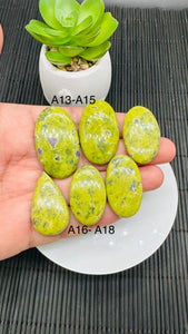 Atlantisite Cabochon • Code A13-A18 • AAA Quality • Natural Atlantisite Cabs •  Flat Back Cabochon