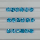 Swiss Blue Topaz faceted Round 7 mm Size - Pack of 1 Piece - AAA Quality - Natural Swiss Blue Topaz