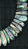 Abalone Shell Necklace - 9-11x 21-40 mm Size - AAA Quality- Length 20'' - Natural Abalone Shell - Shell Necklace