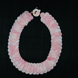 Queen Conch Shell Necklace, AAA Quality • Natural Pink Queen Conch Shell Beads, Handmade Necklace, coin shape necklace 15mm size of coins.