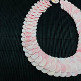 Queen Conch Shell Necklace, AAA Quality • Natural Pink Queen Conch Shell Beads, Handmade Necklace, coin shape necklace 15mm size of coins.