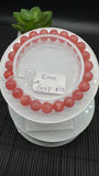 Rhodochrosite Round Bracelet - 8 mm Size  - Code A2 - AAA Quality - Length 7.5 Inch- Natural Rhodochrosite Bracelet