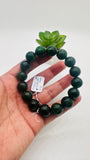 Chrome Diopside Bracelet -14 mm Size - Code #C5 - AAAA Quality - Length 7.5 Inch - Natural Chrome Diopside Bracelet