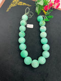 Chrysoprase Round Beads •23-24 mm Size • Code #13 •  AAA quality • Length 40 Cm • Natural Chrysoprase beads • Origin Australia