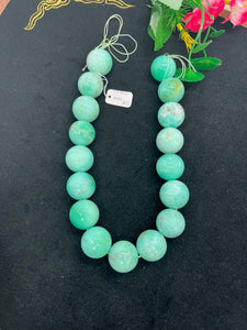 Chrysoprase Round Beads •23-24 mm Size • Code #13 •  AAA quality • Length 40 Cm • Natural Chrysoprase beads • Origin Australia