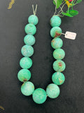 Chrysoprase Round Beads •25-28 mm Size • Code #10 •  AAA quality • Length 40 Cm • Natural Chrysoprase beads • Origin Australia