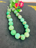 Chrysoprase Round Beads •22-24 mm Size • Code #7 •  AAA quality • Length 40 Cm • Natural Chrysoprase beads • Origin Australia