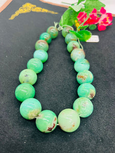 Chrysoprase Round Beads •22-24 mm Size • Code #7 •  AAA quality • Length 40 Cm • Natural Chrysoprase beads • Origin Australia