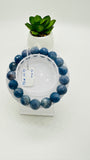 Blue Sapphire Bracelet • 12 mm Size • Code #S2 • 7.5'' Length • Natural Sapphire Round Faceted Bracelet