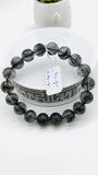 Black Rutile Bracelet • 12 mm Size • Code #A11 • AAAA Quality • 7.5 Inch Length • Natural Rutilated Quartz  • Rutile Bracelet