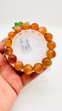 Andesine Bracelet- Size 14 mm- Code# C2  - AA Quality length 7.5 Inch Origin Tibet - Natural Andesine Round Bracelet