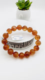 Andesine Bracelet- Size 12 mm- Code# D1  - AAA Quality length 7.5 Inch Origin Tibet - Natural Andesine Round Bracelet