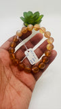 Andesine Bracelet- Size 10.50 mm- Code# D3 - AAA Quality length 7.5 Inch Origin Tibet - Natural Andesine Round Bracelet