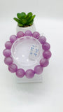 Kunzite Bracelet - 14 mm Size - Code# B1  - AAA Quality - Natural Kunzite Round Bracelet - Length 7.5 Inch