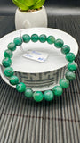 Emerald Round Bracelet - 9 mm Size - Code #A6   - Natural Emerald Bracelet - Length 7.5 Inch