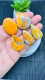 Bumble Bee Cabochon • Code A26- A30 • AAA Quality • Natural Bible Bee Jasper Cabs •  Flat Back Cabochon