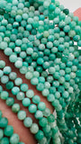 Emerald Round Faceted Beads 4 mm Size - AAA Quality - Length 40 Cm- Natural Emerald Beads