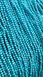 Turquoise Round Beads 2 mm Size- AAA Quality  -100 % Natural Turquoise -  Length 40 cm - Turquoise Round Blue