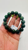 Chrome Diopside Bracelet -14.50 mm Size - Code #C2 - AAA Quality - Length 7.5 Inch - Natural Chrome Diopside Bracelet