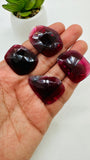 Garnet Rose Cut Fancy Shape • Code C1-C4 • Garnet Faceted Cut (Polki)  •  AAA Quality- Best for Jewelry making • One Side Cutting