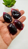 Garnet Rose Cut Fancy Shape • Code C9-C12  • Garnet Faceted Cut (Polki)  •  AAA Quality- Best for Jewelry making • One Side Cutting