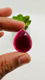 Garnet Rose Cut Fancy Shape • Code C29- C34 • Garnet Faceted Cut (Polki) • AAA Quality- Best for Jewelry making • One Side Cutting