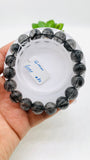 Black Rutile Bracelet • 12 mm Size • Code #A11 • AAAA Quality • 7.5 Inch Length • Natural Rutilated Quartz  • Rutile Bracelet