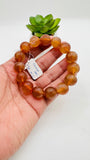 Andesine Bracelet- Size 14 mm- Code# C2 - AA Quality length 7.5 Inch Origin Tibet - Natural Andesine Round Bracelet
