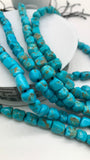 Turquoise Nugget Beads - Size 7.5-8X8-9 mm - length 40 cm - Natural Turquoise Freeform Beads- AAA Quality