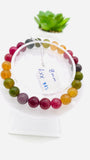 Tourmaline Bracelet 8 mm Size - Code#A2 - 4A Quality  Natural Multi Tourmaline Round Bracelet - Length 7.5"