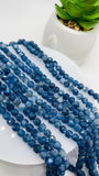 Kyanite Faceted Cube Beads - 5 mm Size - Length 40 cm - Natural Kyanite Box Beads