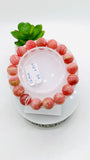 Pink Opal Bracelet - 12 mm Size - Code P18 - AAAA Quality - Length 7.5 Inch- Natural Pink Opal Bracelet- Dark Color
