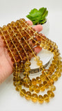 Citrine Faceted Roundel 9-15 mm Big Size  • Length 16 Inch •  AAA grade • Natural Citrine Beads• Citrine Rondelle Faceted