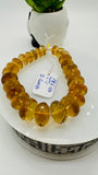 Citrine Faceted Roundel 9-14  mm Big Size  • Length 7 Inch •  AAA grade • Natural Citrine Beads• Citrine Rondelle Faceted