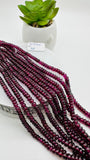 Garnet Roundel Beads 4- 7 mm size 16 Inch Length AAA Qualit - Top Quality Beads- Garnet Rondelle Beads