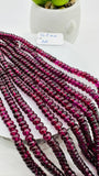 Garnet Roundel Beads 4- 7 mm size 16 Inch Length AAA Qualit - Top Quality Beads- Garnet Rondelle Beads