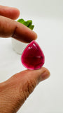 Garnet Rose Cut Fancy Shape • Code C35- C40 • Garnet Faceted Cut (Polki) • AAA Quality- Best for Jewelry making • One Side Cutting